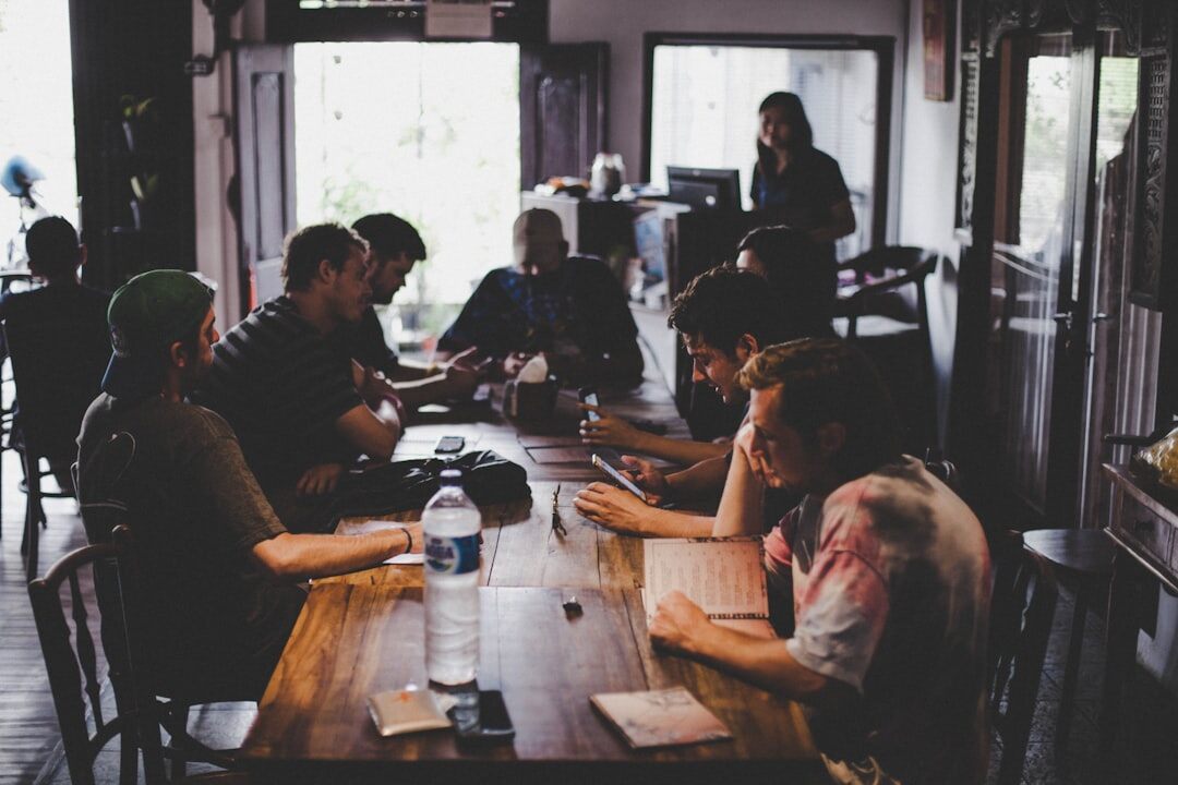 young professionals working abroad