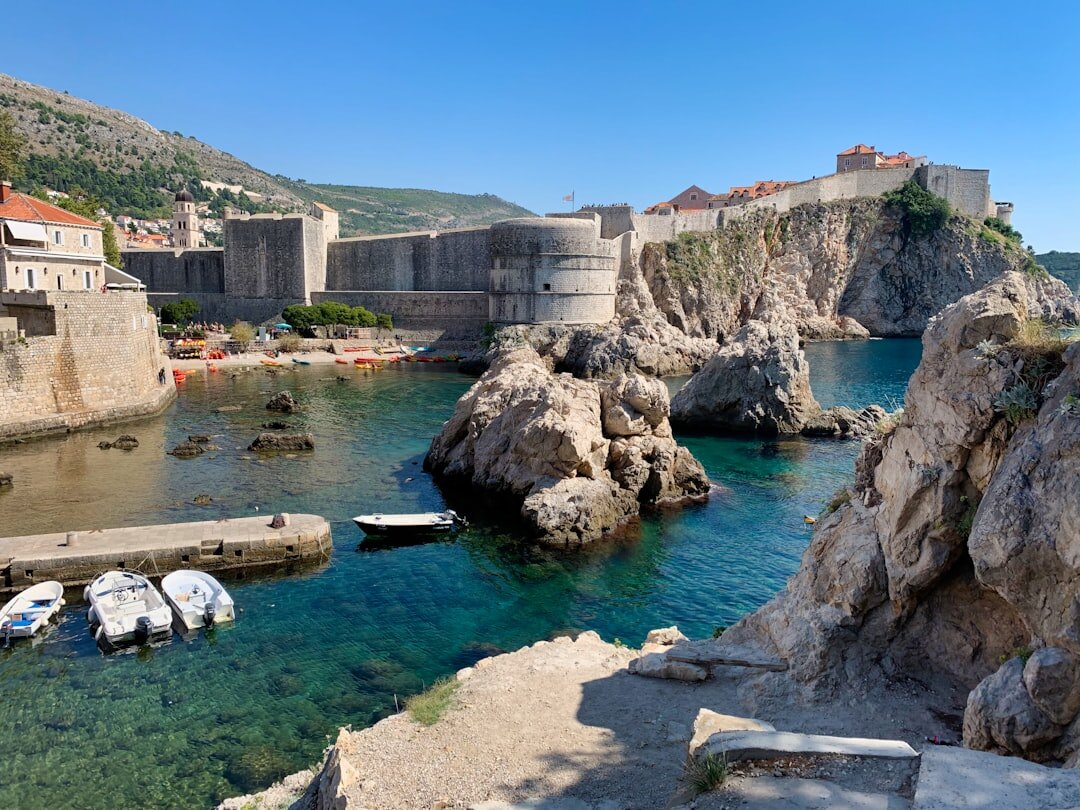 tourists on croatian beach