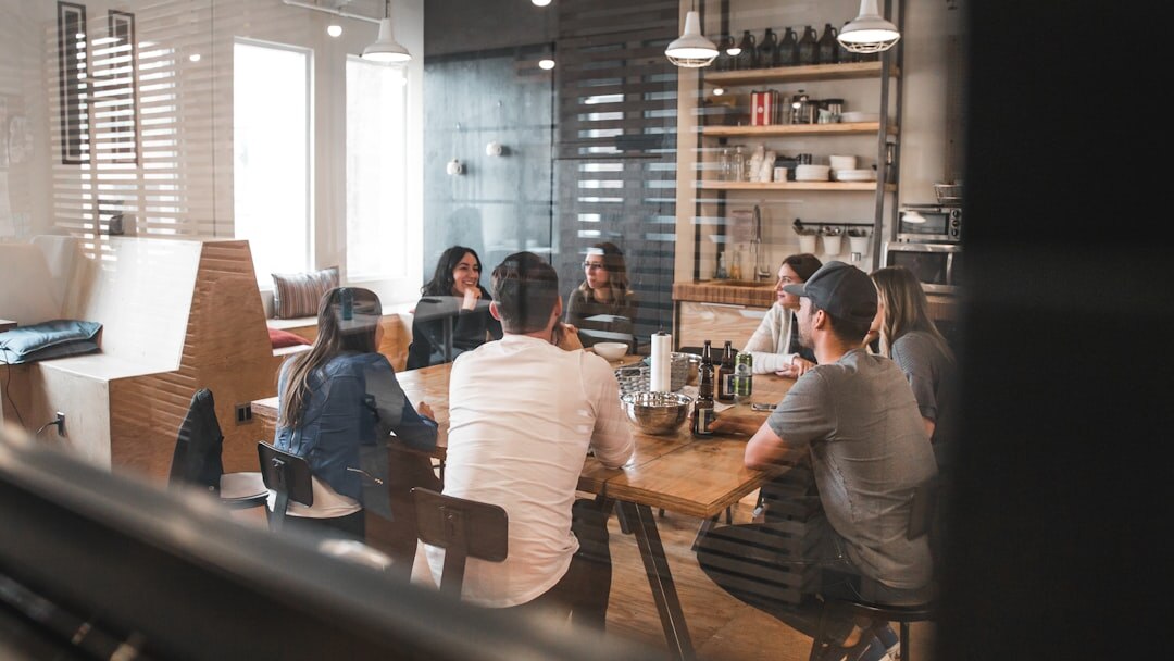 team meeting in office